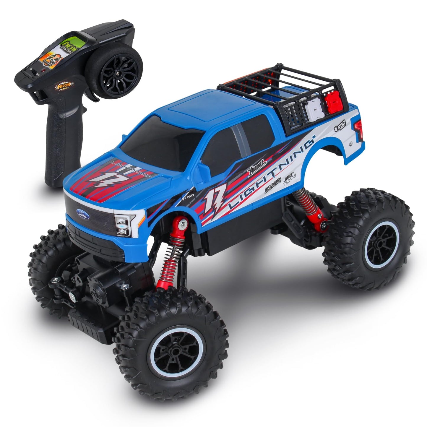 NKOK Ready to Run Mean Machines R/C Rock Crawler Ford F-150 Lightning