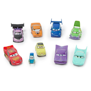 Disney Store Official Cars Mega Figure Set - 17 Fully Sculpted Figurines - Includes Lightning McQueen, Mater, Sarge, & More - Perfect Cars Gift Set