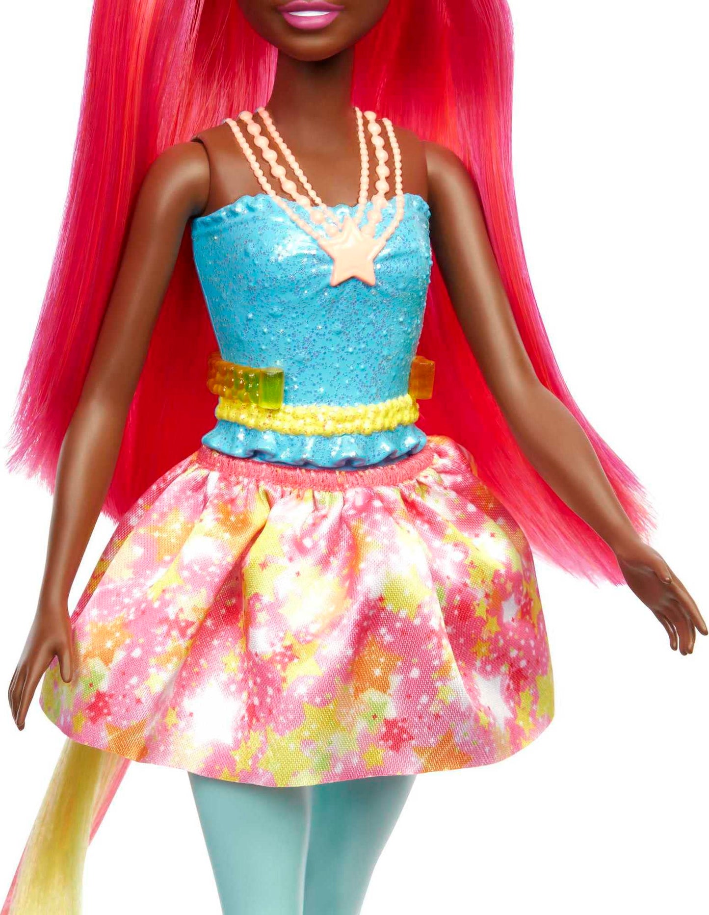 Barbie Dreamtopia Unicorn Fashion Doll with Pink & Yellow Hair & Removable Skirt & Accessories Including Unicorn Headband & Tail