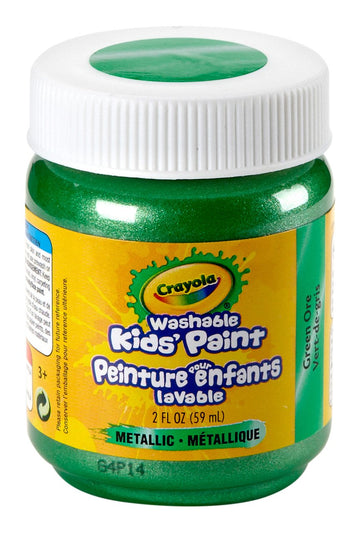 Crayola Washable Kids Paint, 2 oz, Green Ore