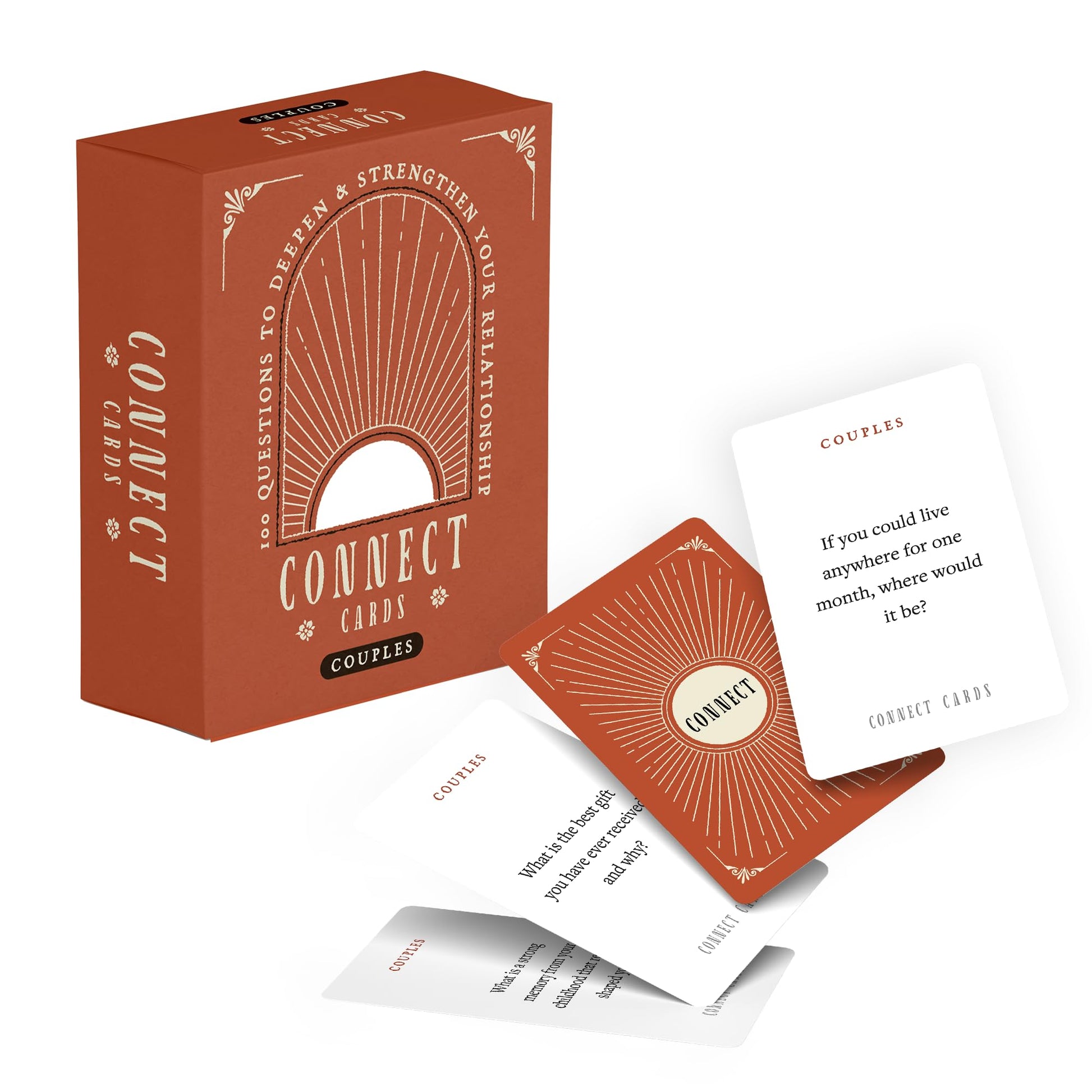 Beating 50 Percent Connect Cards Couple Edition - 100 Conversation Cards for Couples with Prompts to Deepen Connection - Couples Card Game for Date