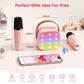 Mini Karaoke Machine with 2 Wireless Microphones, 2026 TOP Kids Portable Bluetooth Karaoke Machine for 3, 4, 5, 6, 7, 8, 9,10,11,12+Year Old