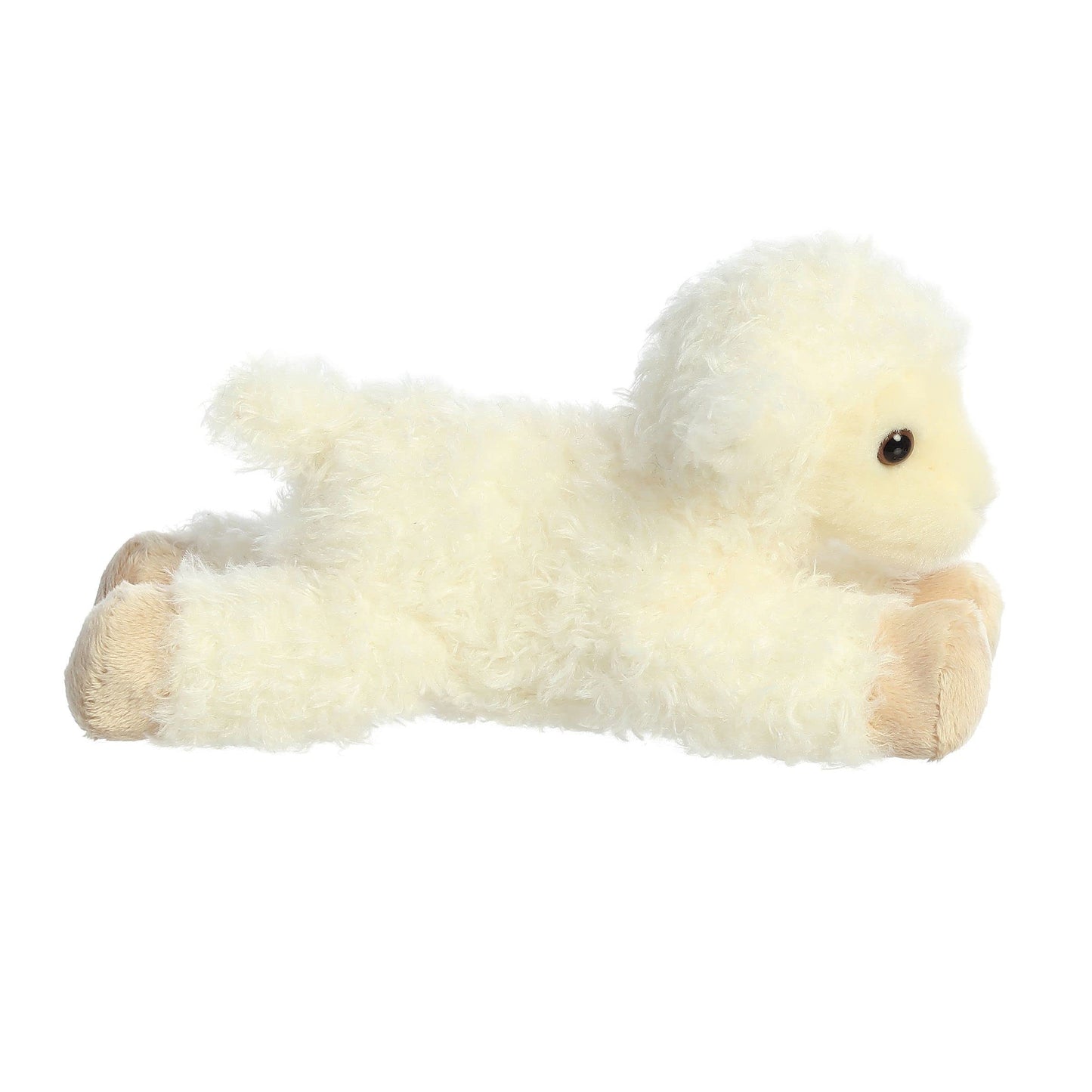 Aurora® Adorable Mini Flopsie™ Luna Lamb™ Stuffed Animal - Mini Companions Ready for Playful Adventures - for Kids All Ages, Toddlers, Adults,