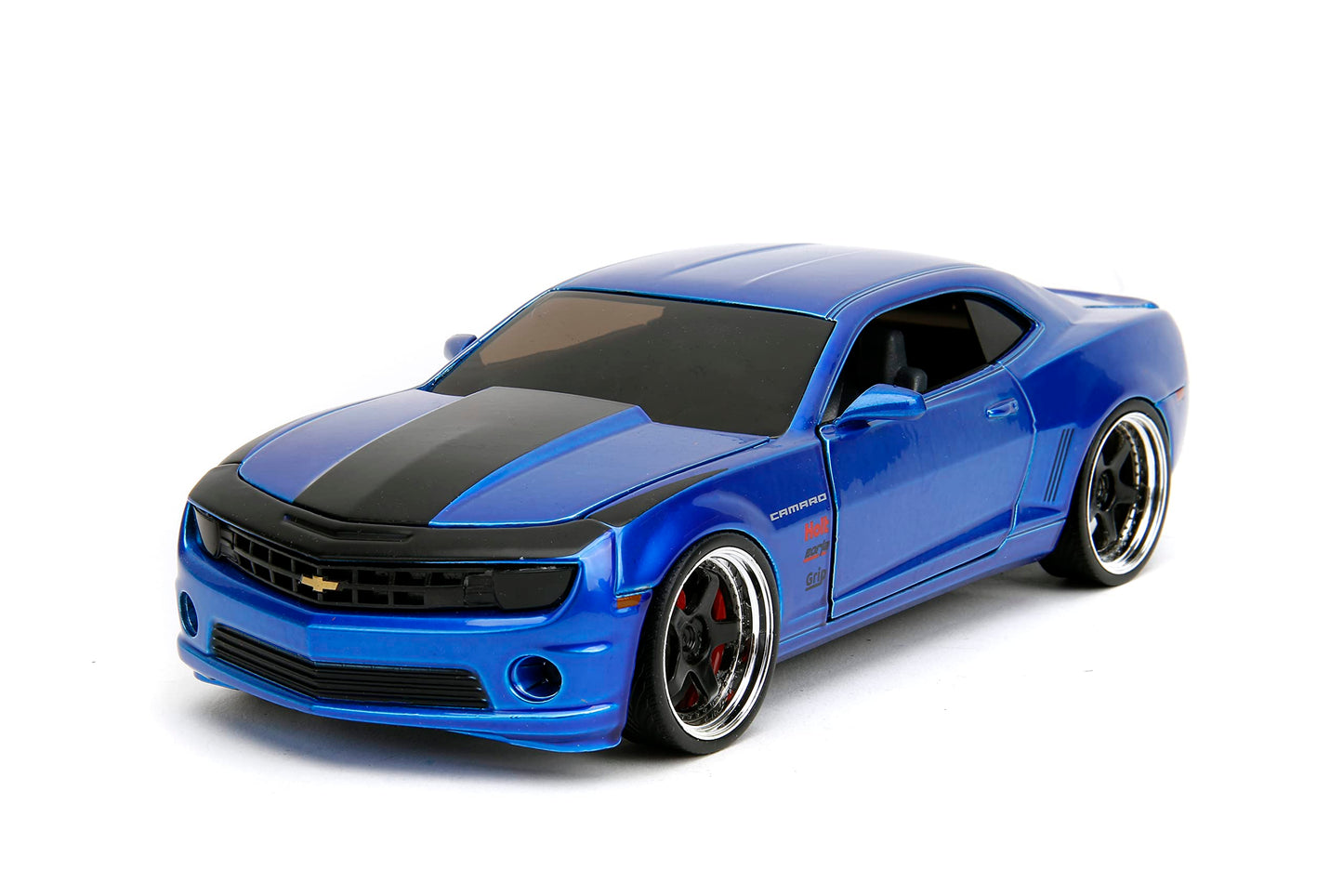 Jada Big Time Muscle 1:24 2010 Chevy Camaro Die-Cast Car, Toys for Kids and Adults(Candy Blue)