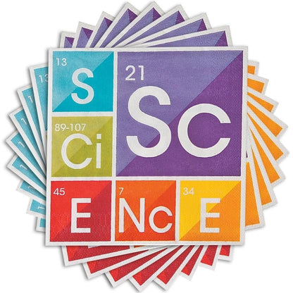 Fun Express - Science Party Luncheon Napkins (16pc) for Birthday - Party Supplies - Print Tableware - Print Napkins - Birthday - 16 Pieces