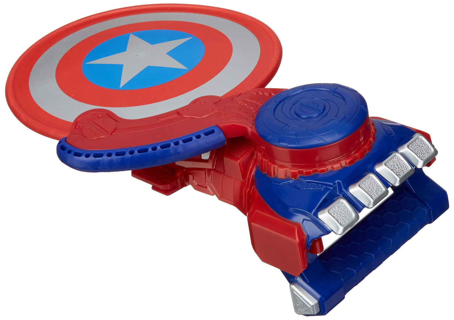 Marvel NERF Power Moves Avengers Captain America Shield Sling NERF Disc-Launching Toy for Kids Roleplay, Toys for Kids Ages 5 and Up