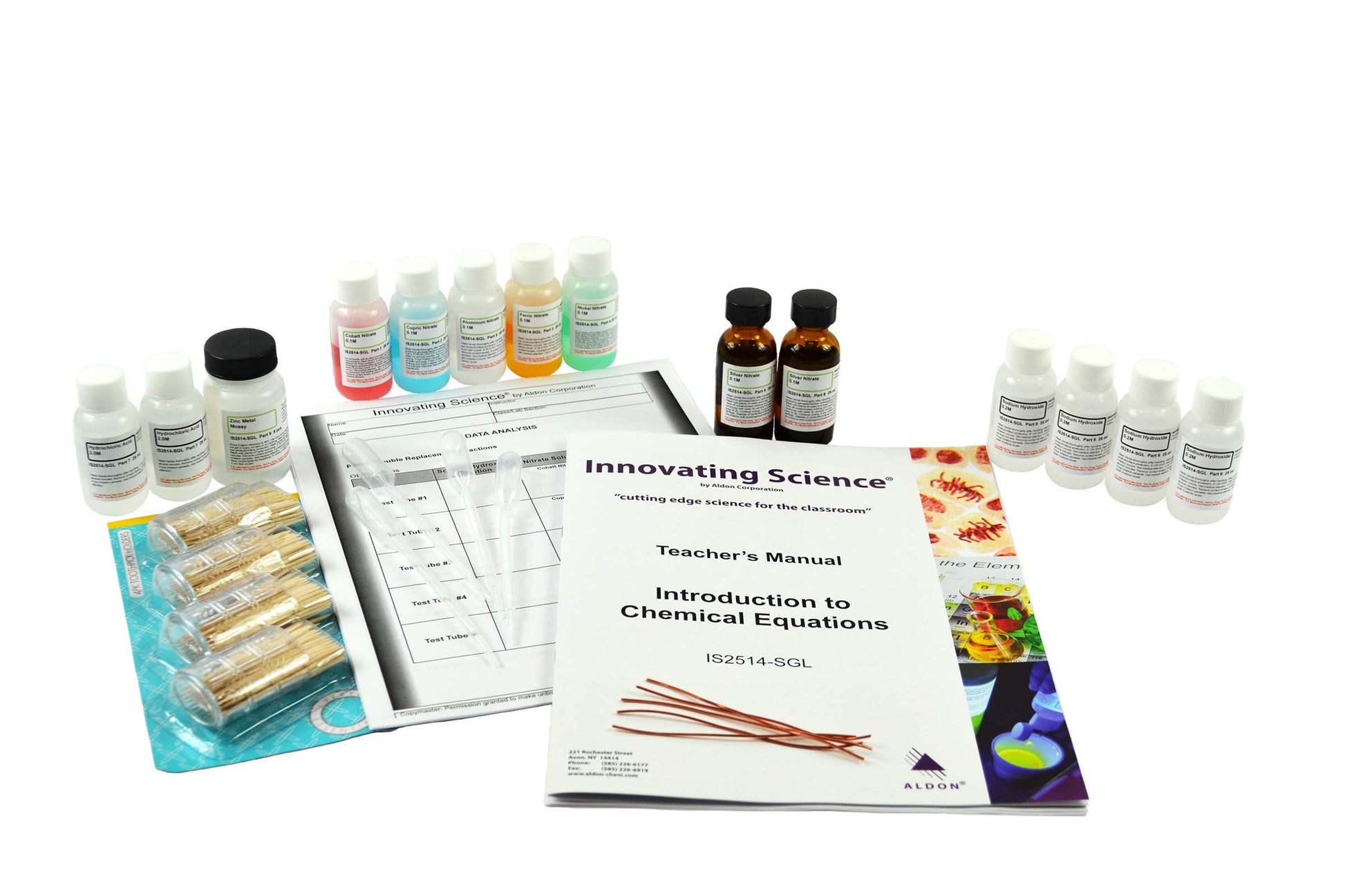 ALDON Innovating Science Introduction to Chemical Equations - Explore Chemical Reactions, Learn to Write Balanced Chemical Reaction Equations - Small