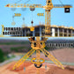 Liberty Imports 6 Channel RC Mega Tower Crane, 50.4 inch Tall 2.4GHz Remote Control Construction Site Toy 680° Rotation Lift Model with Tower Lights