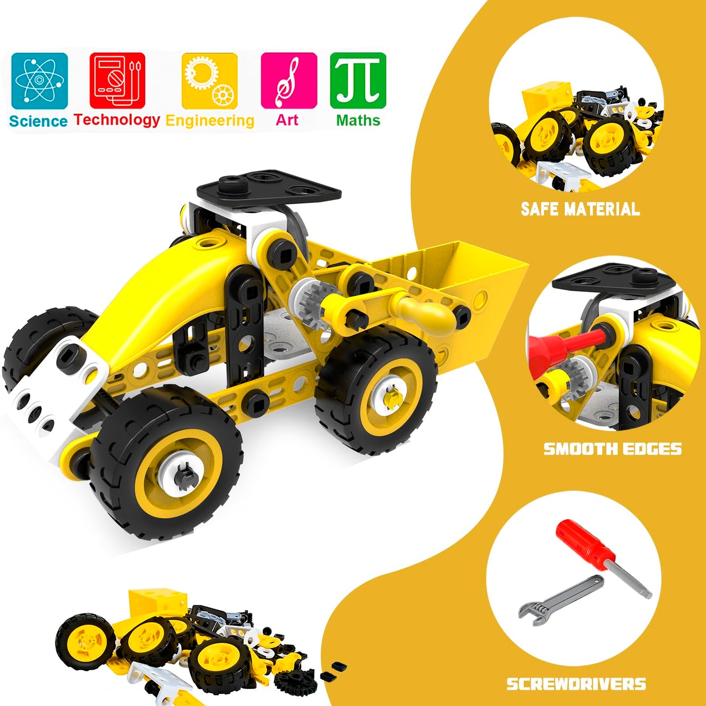 choopheme 10 in 1 Stem Toys for 5 6 7 8 9+ Year Old Building Block Kit Stem Activities Projects Boy Toys Age 4-8 5-7 6-8 8-10 Creative Set Educational