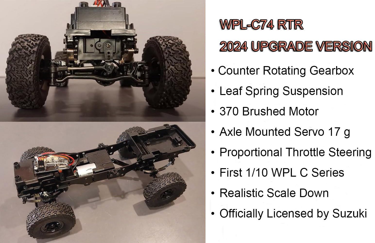 Apawband WPL C74 RC Truck 1/10 RC Crawler RTR Off Road RC Rock Crawler 4x4