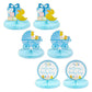 Sparkle and Bash Boy Baby Shower Table Decorations, Yellow Duck Honeycomb Centerpieces (8.25 x 7.5 in), Pack of 6