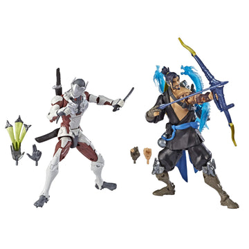 Hasbro Toys Overwatch Ultimates Series Hanzo and Genji Dual Pack 6-Inch-Scale Collectible Action Figures with Accessories - Blizzard Video Game