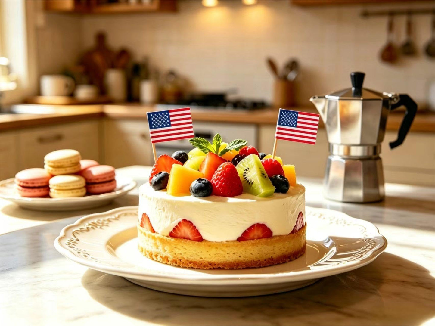 100 Pcs USA American Flag US Toothpick Flags, Small Mini Stick Cupcake Toppers US Flags,4th of July,Veterans Day,Country Picks Party Decoration