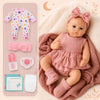 Babesnug Reborn Baby Dolls Girls with 2 Clothing Sets,18 Inch Lifelike Soft Vinyl Newborn Baby Girl Doll, Christmas Poseable Realistic Baby Doll with