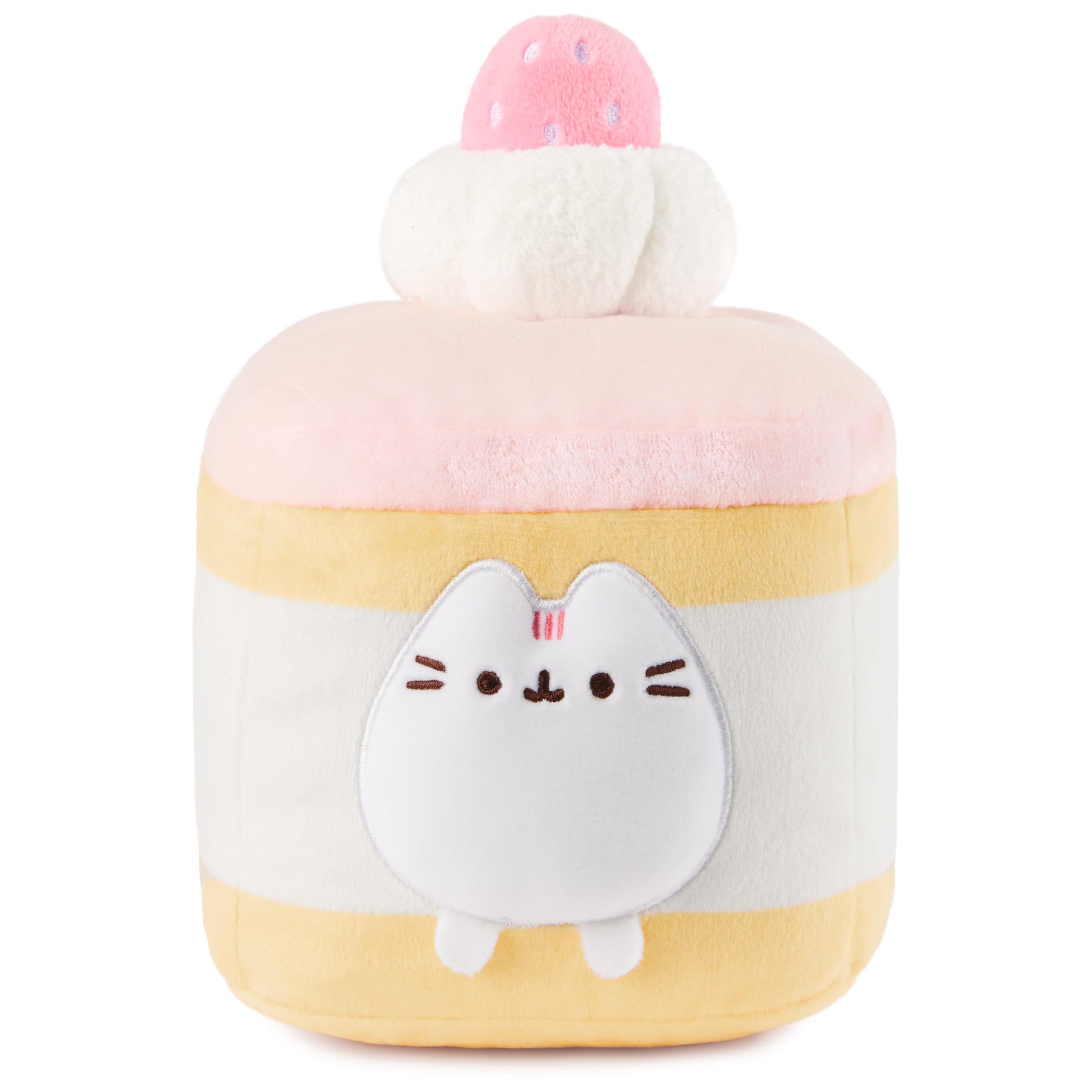 GUND Pusheen Strawberry Sponge Cake 6-Inch Plush Toy for Ages 8+