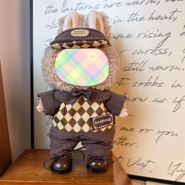 Clothes for Dolls Accessories, Cool Outfit Set for 17cm Doll Suit, Stylish Dress Up Doll Hat Clothing Set Replacement with Shoes
