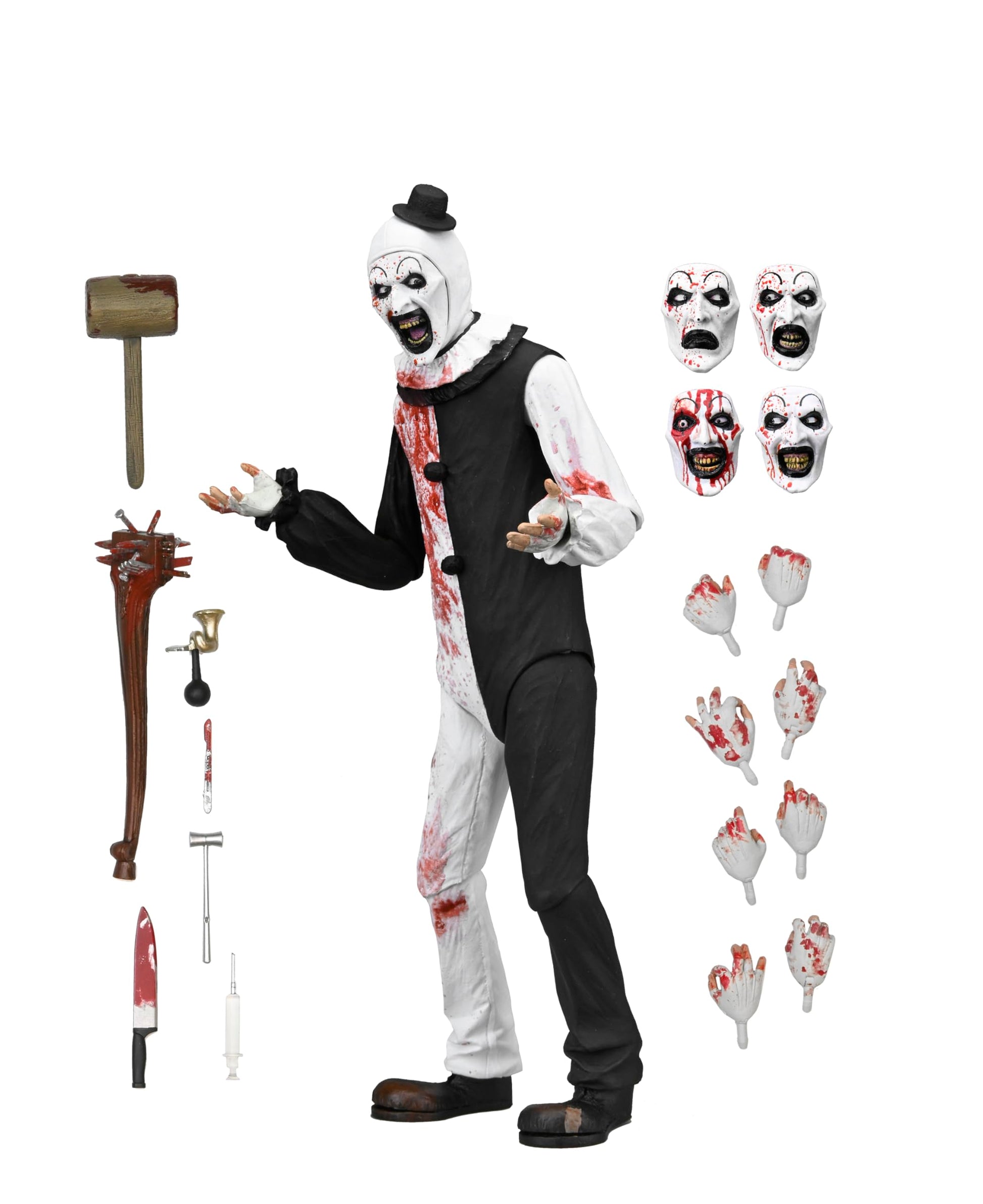 NECA Terrifier 2 Ultimate Art the Clown (Blood Splattered) 7-Inch Scale Action Figure