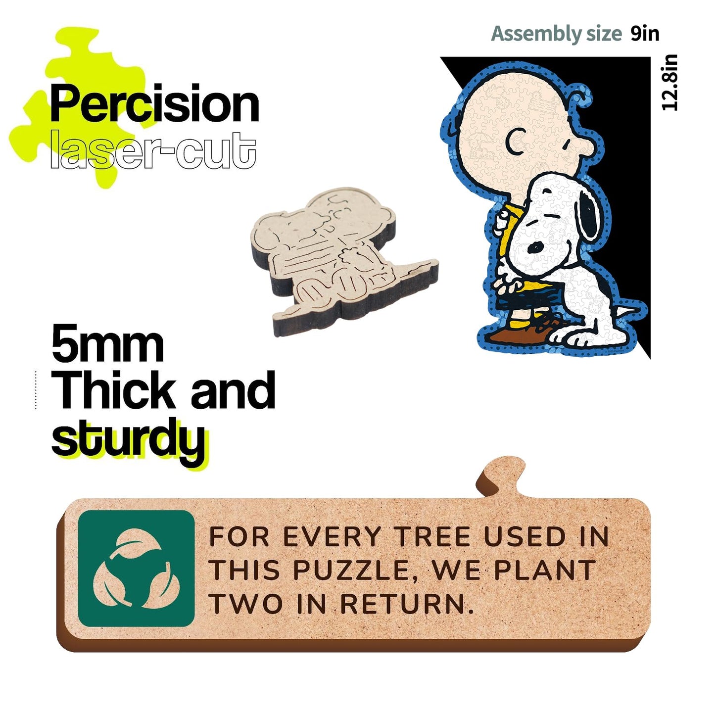 Peanuts Puzzles for Adults, Snoopy Gifts for Women & Children, 200 Pieces