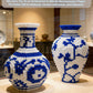 Micro Vase Building Blocks set, Blue & White Ceramic Style 3200PCS (1 sets), Compatible with Lego, 7*7*11? Creative Flower Building Kit for Home