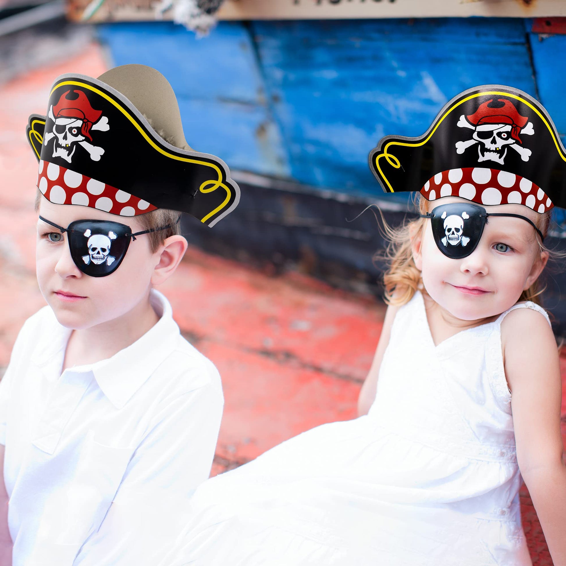 Windy City Novelties 12 Pack - 14" Cardboard Pirate Captain Party Hats