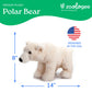 The Petting Zoo Polar Bear Stuffed Animal Plushie, Gifts for Kids, Earth Keeperz Wildlife Animals, Zoologee White Polar Bear Plush Toy, 14 inches