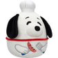 Squishmallows Original Peanuts 8in Snoopy & Woodstock BBQ Americana - Official Jazwares Plush (Little)