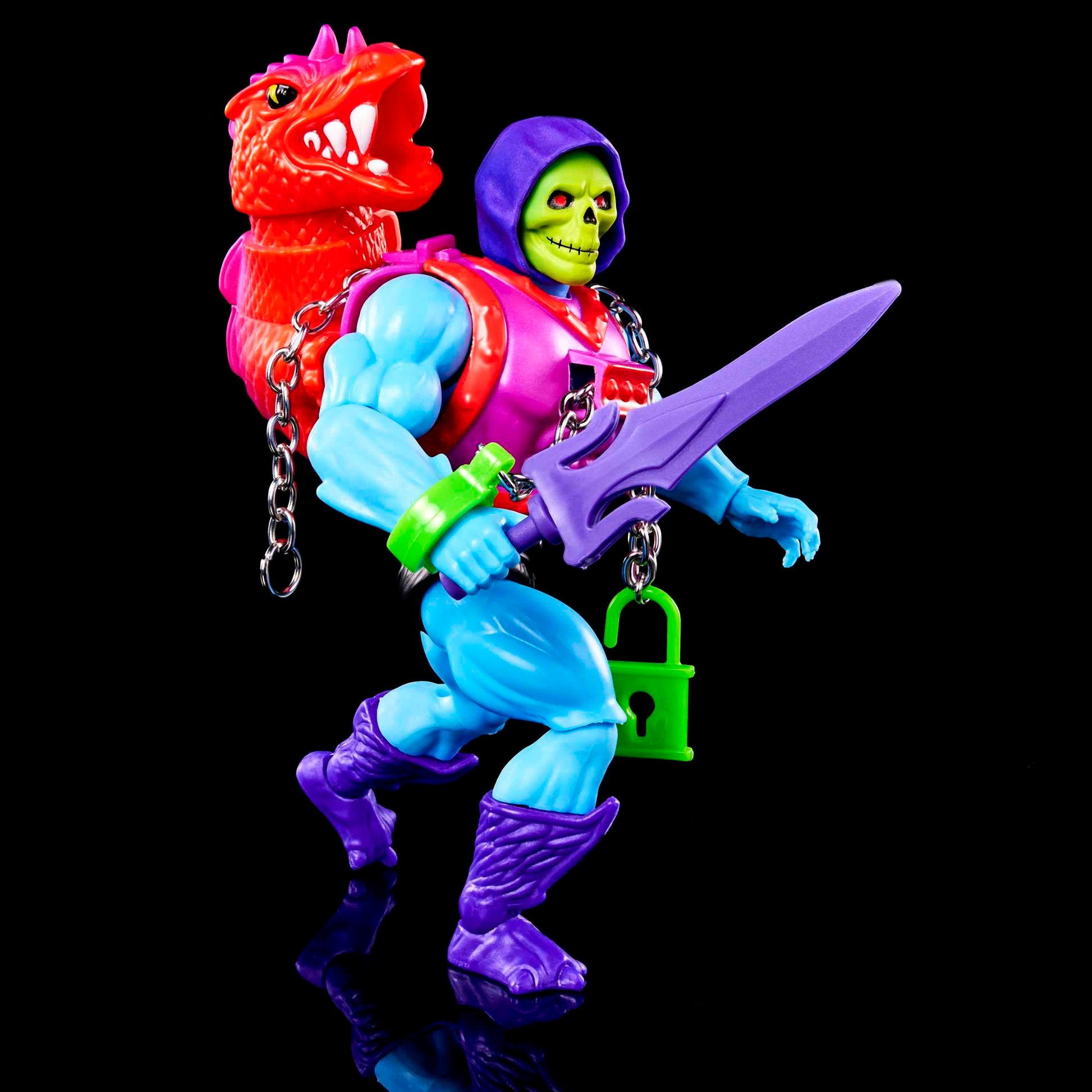 Masters of the Universe Origins Action Figure with Accessories, Deluxe Dragon Blast Skeletor 5.5-in MOTU Collectible