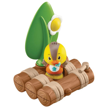 Fat Brain Toys Timber Tots Lite-Up Raft - Classic Imaginative Play for Ages 2+