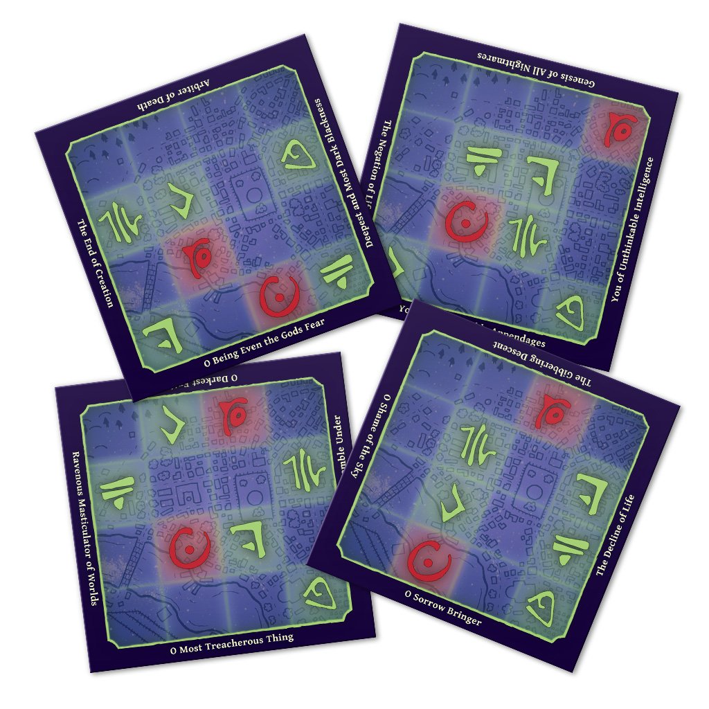 WizKids 73285 A'writhe: A Game of Eldritch Contortions Board