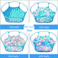 Jacone Portable Cute Blue Hexagon Children Ball Pit, Indoor and Outdoor Easy Folding Ball Play Pool Kids Toy Play Tent with Carry Tote, Balls Not