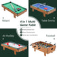Goplus 4 in 1 Multi Game Table, Combination Game Table Set with Pool Billiards, Air Hockey, Foosball, Table Tennis, Stackable Combo Tabletops