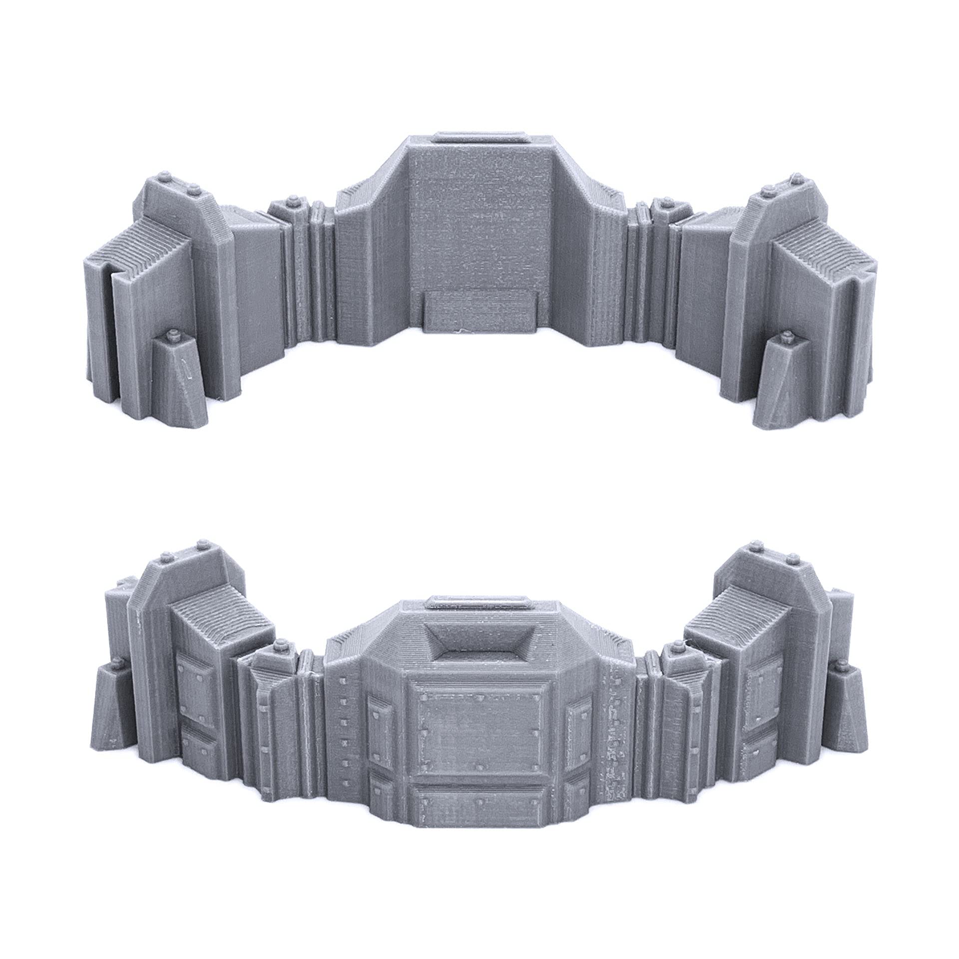 EnderToys Connecting Barricade Wall Expansion Pack, 3D Printed Tabletop RPG Scenery and Wargame Terrain for 28mm Miniatures