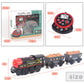 Motorized Train for Wooden Track, Remote Control Train with Magnetic Connection, Battery Operated Locomotive Trains for Toddlers, Compatible