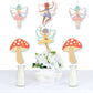 Big Dot of Happiness Let’s Be Fairies - Mushroom Decorations DIY Fairy Garden Birthday Party Essentials - Set of 20