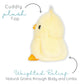 Cheerful Chick Microwavable Easter Stuffed Animal, Weighted Heatable and Coolable Lavender Scented Plush for Kids and Adults, 1.5 lb, Warm Pals