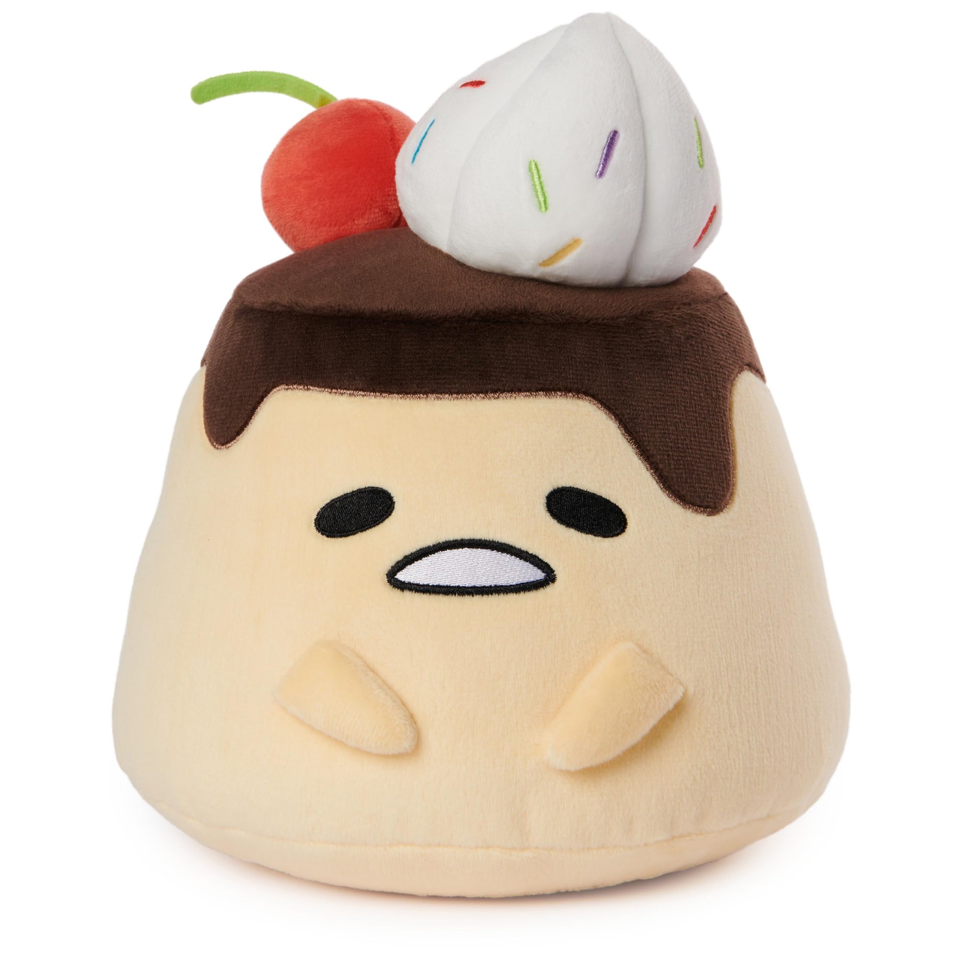 GUND Sanrio Flan Gudetama 9-Inch Egg Dessert Plush Toy; Ages 1+