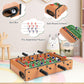 Goplus Foosball Table, 20 Inch Mini Tabletop Soccer Table with 2 Balls, Score Keepers, Portable Football Table for Kids, Family Night, Game Rooms