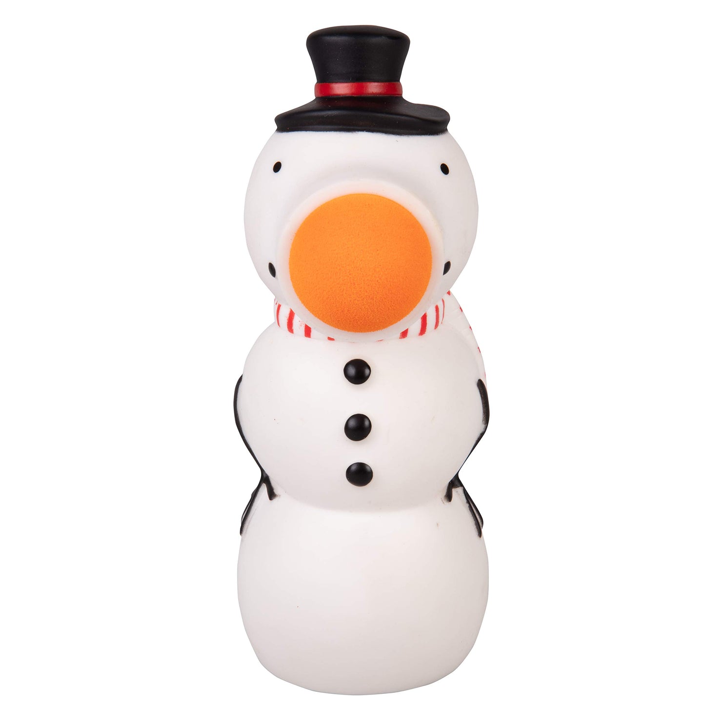 Hog Wild Christmas Snowman Ball Popper Toy - Holiday Stocking Stuffer Includes 4 Soft Foam Balls - Squeeze to Pop Air Powered Balls Up to 20 Feet