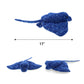 DolliBu Spotted Blue Stingray Plush - Super Soft Stuffed Animal Stingray Toy, Wild Collection Ocean Plush Gift for Kids and Adults, Cute Sea Creature