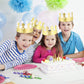 LOCOLO 40 Pieces Golden Paper Crowns, Paper Crown for Birthday Party Baby Shower Photo Props