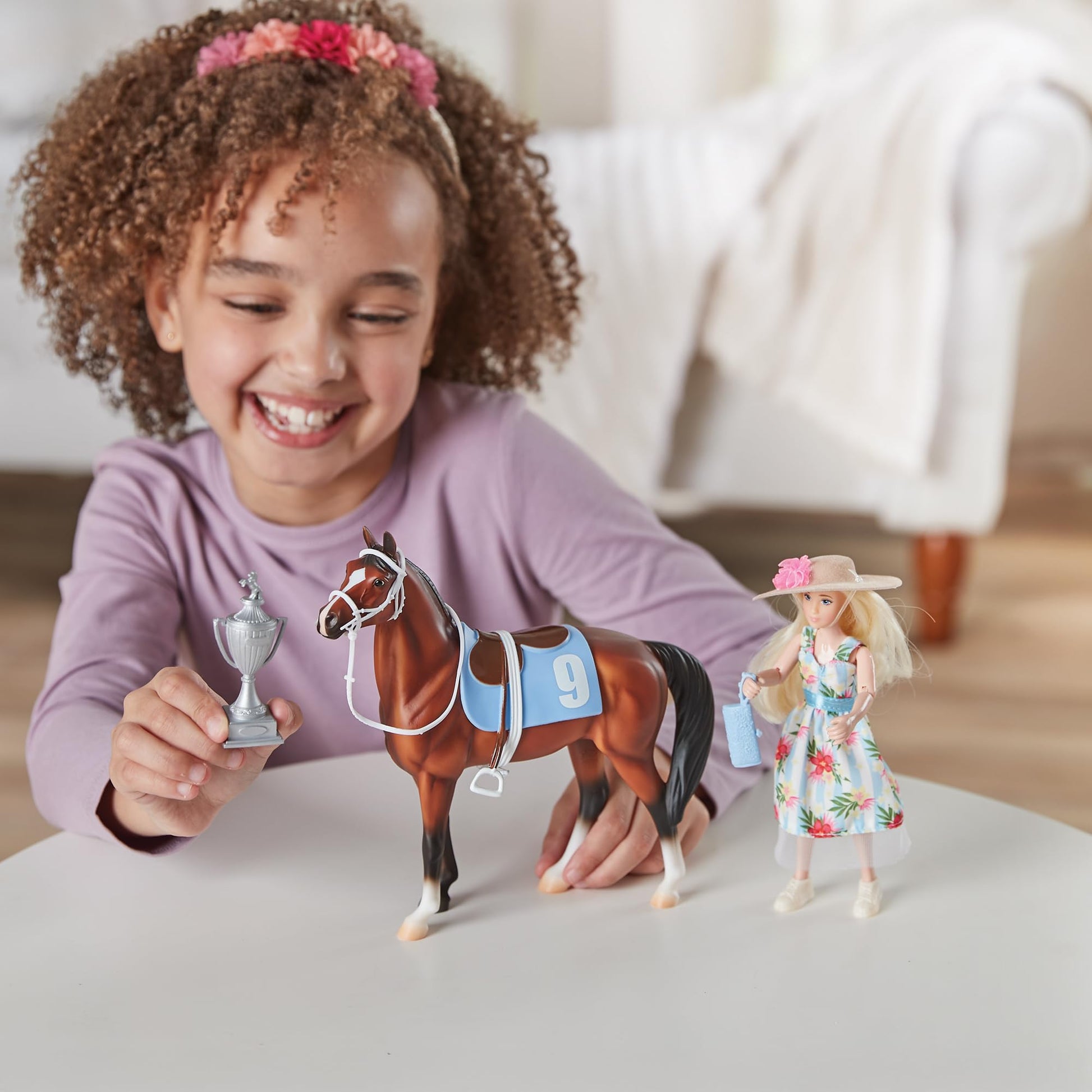 Breyer Horses Freedom Series | Winner's Circle Gift Set - Tinsley & Buttercup Breeze | Model # B-FS-10654