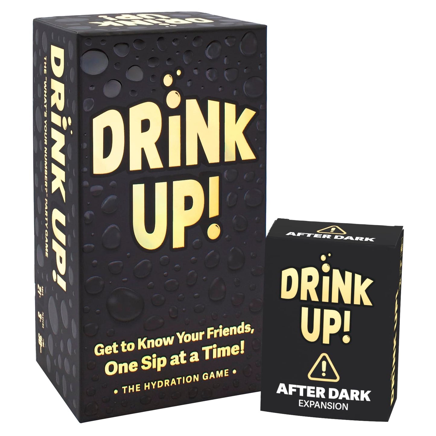 DRINK UP! Drinking Game + After Dark Expansion Set - Get To Know Your Friends, One Sip At A Time - Hilarious Adult Party Card Game for College