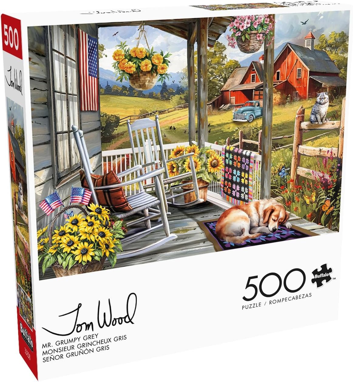 Buffalo Games - Mr. Grumpy Grey - 500 Piece Jigsaw Puzzle for Adults