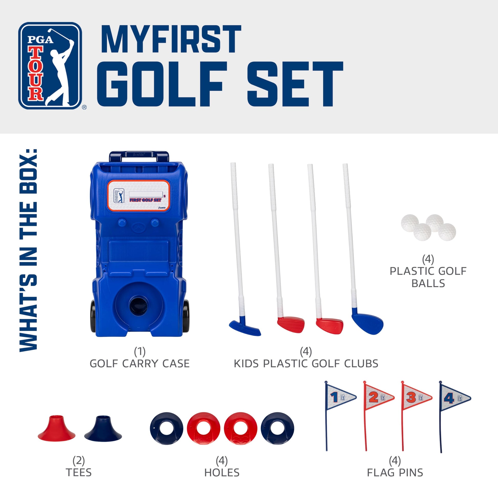 Franklin Sports PGA Tour MyFirst Kids Toy Golf Club Set
