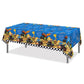 Partystadl 2 Pcs Monster Truck Party Tablecloth, Disposable Plastic Blue Rectangular Table Cloth Race Car Table Cover for Kids Monster Truck Themed