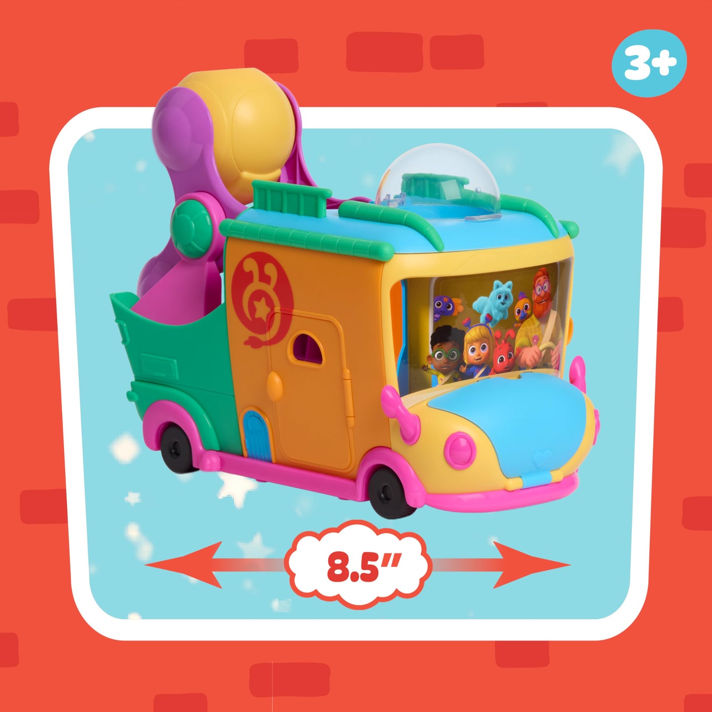Morphle Magic Pet Mobile 12-piece Figures and Playset, Special Effects Play, Poseable Figurines, Kids Toys for Ages 3 Up by Just Play