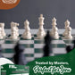 WE Games Bobby Fischer Ultimate Chess Pieces Set, Staunton Plastic Tournament Chess Set - Extra Queens, Triple Weighted
