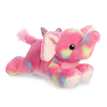 Aurora® Vibrant Bright Fancies™ Candyapple Elephant™ Stuffed Animal - Eye-Catching Fun - Delightful Cuddles - Pink 8 Inches
