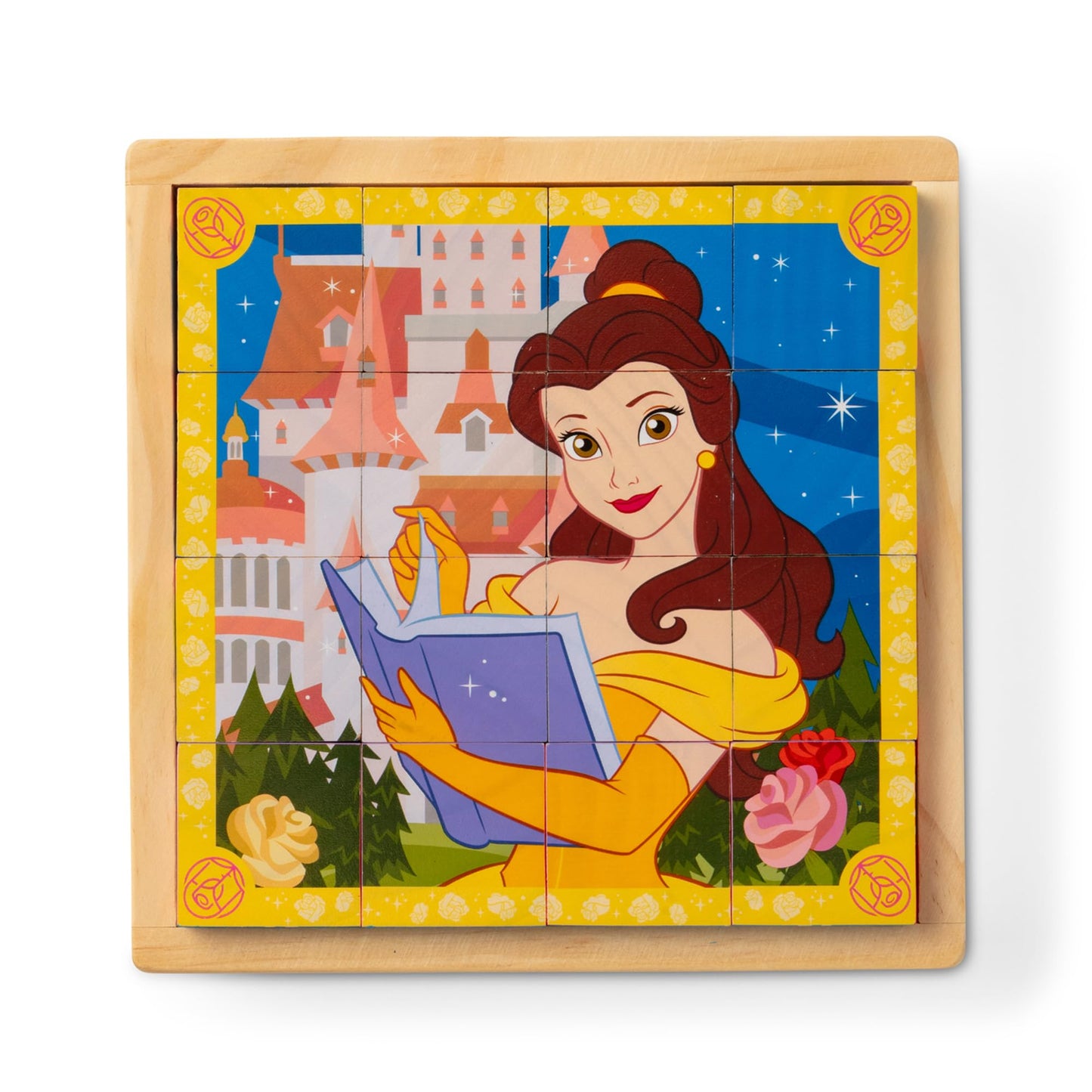 Melissa & Doug Disney Princess Wooden Cube Puzzle Blocks