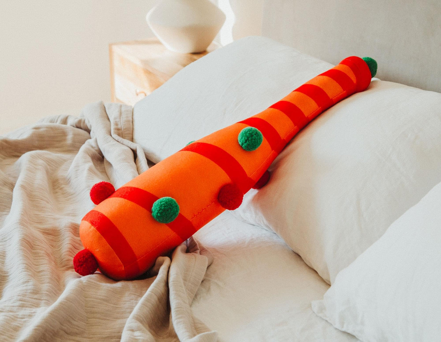 Killer Klowns from Outer Space Orange Baseball Bat 30-Inch Collector Plush Toy, Large Soft Stuffed Animal